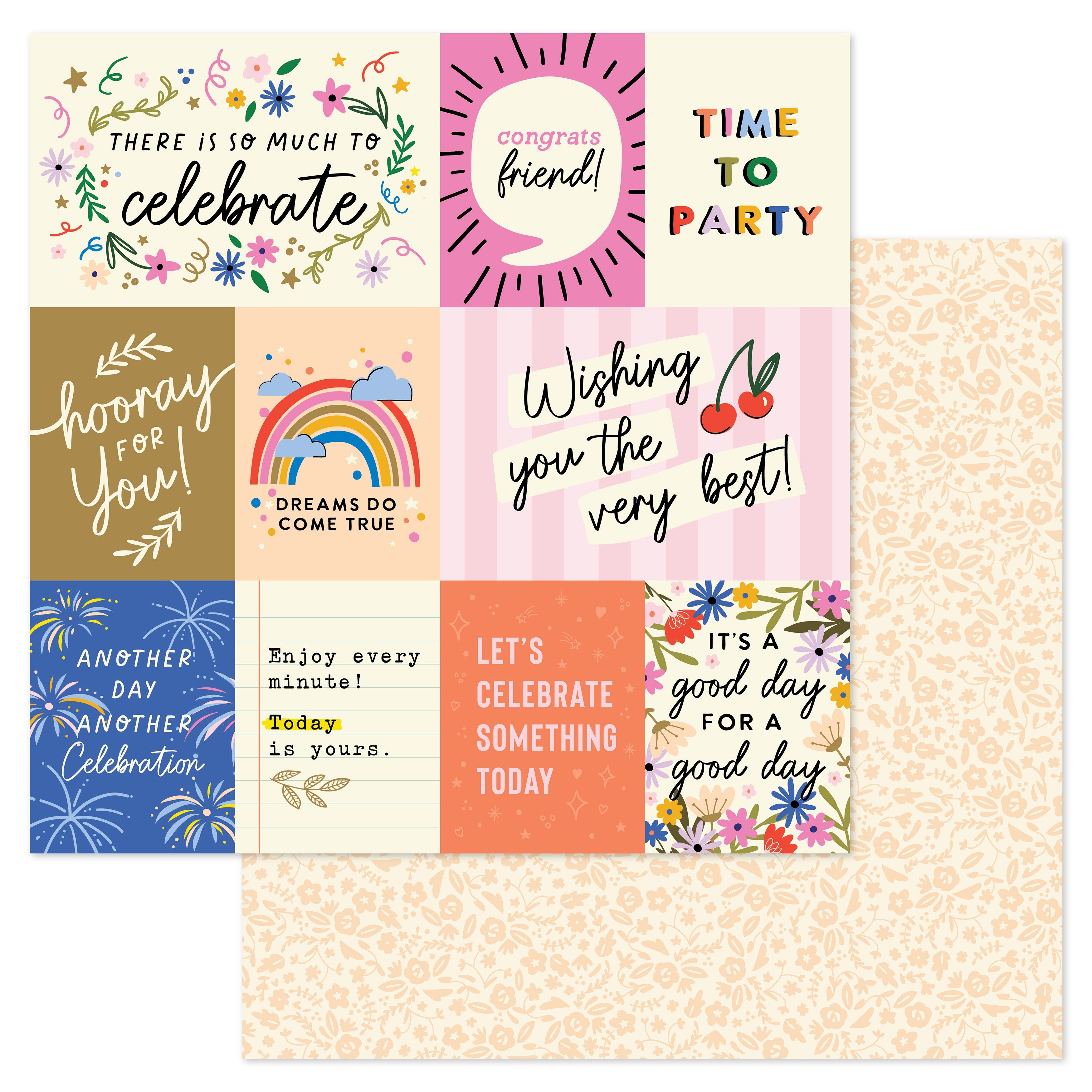 AC LIFE OF THE PARTY 12"X12" Scrapbook Paper