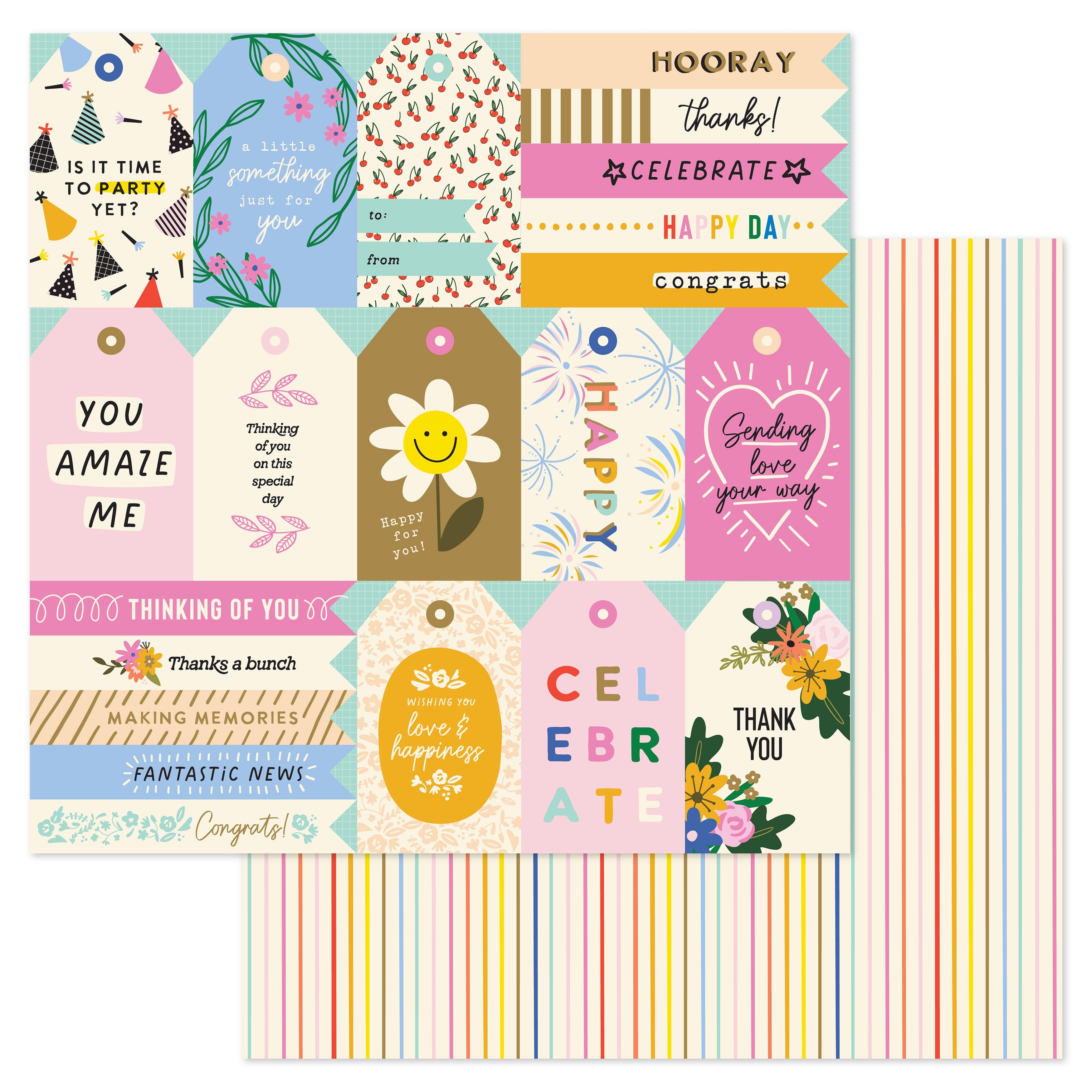 AC LIFE OF THE PARTY 12"X12" Scrapbook Paper
