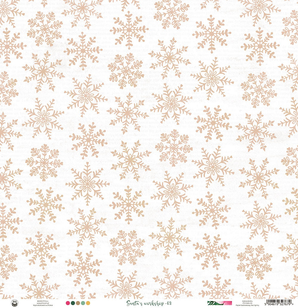 P13 SANTAS WORKSHOP 02 12"X12" Scrapbook Paper 1 Sheet