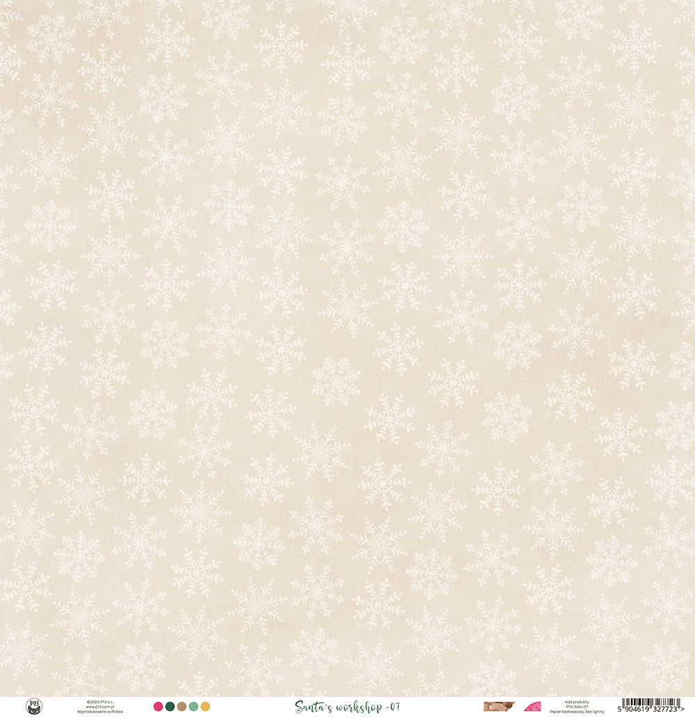 P13 SANTAS WORKSHOP 07 12"X12" Scrapbook Paper 1 Sheet