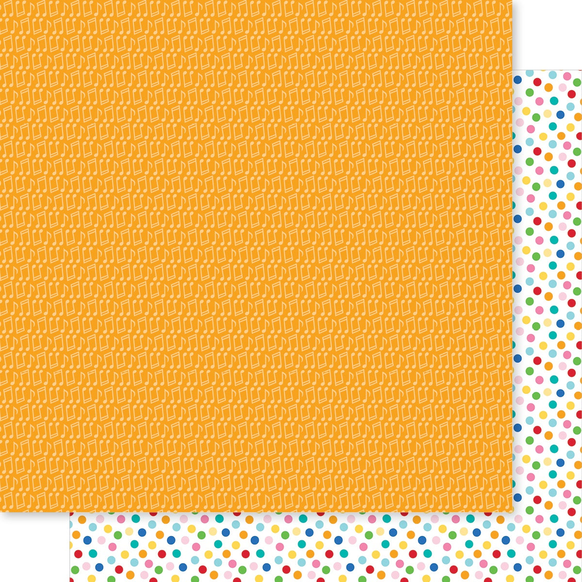 Bella Blvd BIRTHDAY BASH! HBD SONG 12"X12" Scrapbook Paper