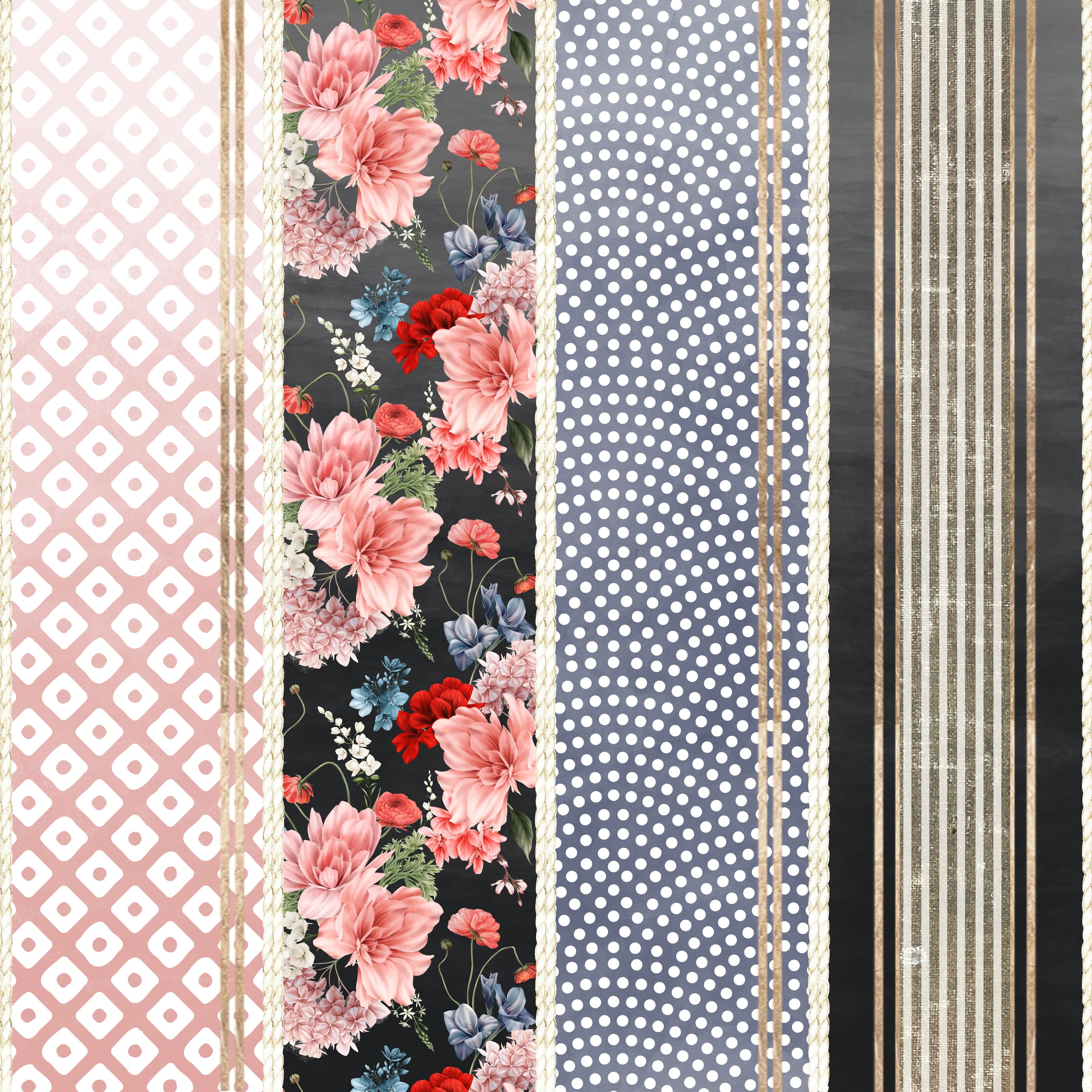 Asuka Studio MOON BUNNY CELEBRATION FULL MOON 12X12 Scrapbook Paper