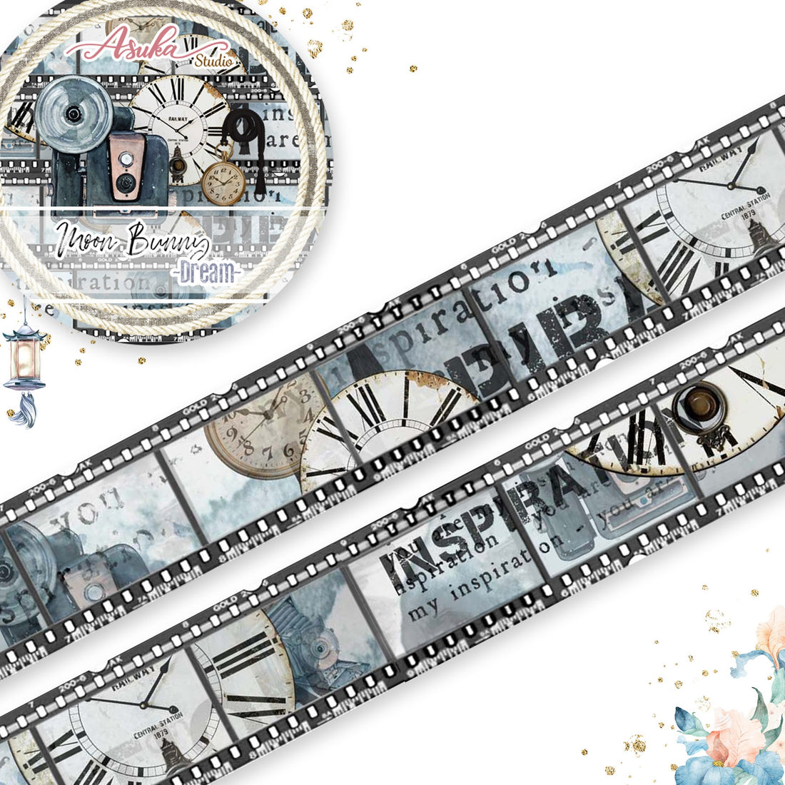 Asuka Studio MOON BUNNY DREAM Washi Tape