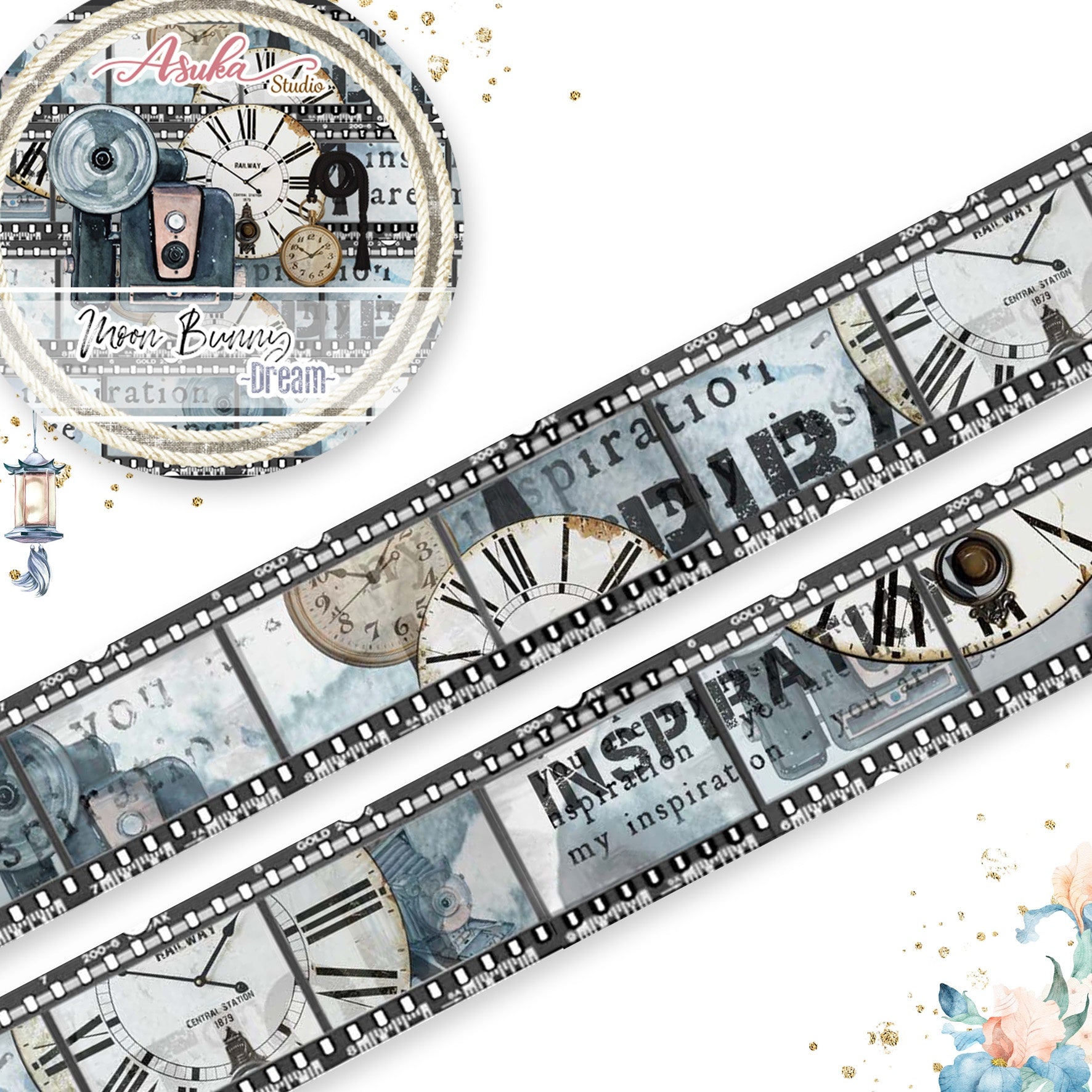 Asuka Studio MOON BUNNY DREAM Washi Tape