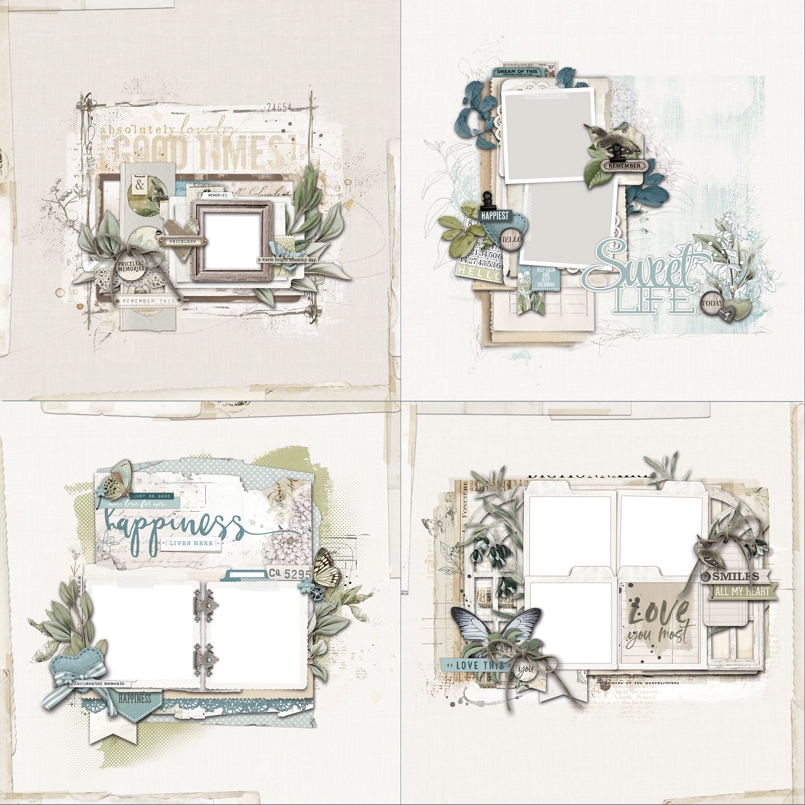 49 and Market Vintage Artistry MOONLIT GARDEN ULTIMATE PAGE KIT Scrapbook
