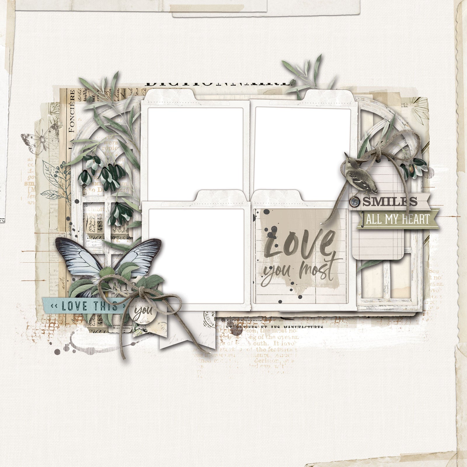 49 and Market Vintage Artistry MOONLIT GARDEN ULTIMATE PAGE KIT Scrapbook