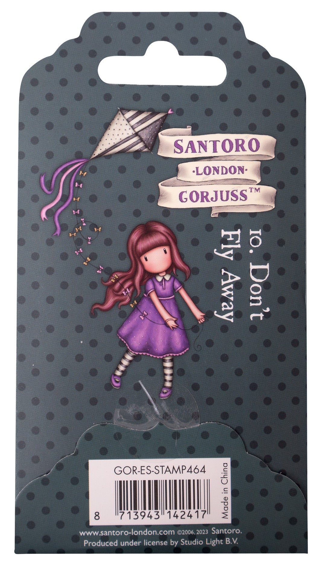 Santoro Gorjuss 10. DON’T FLY AWAY Rubber Stamp 1pc
