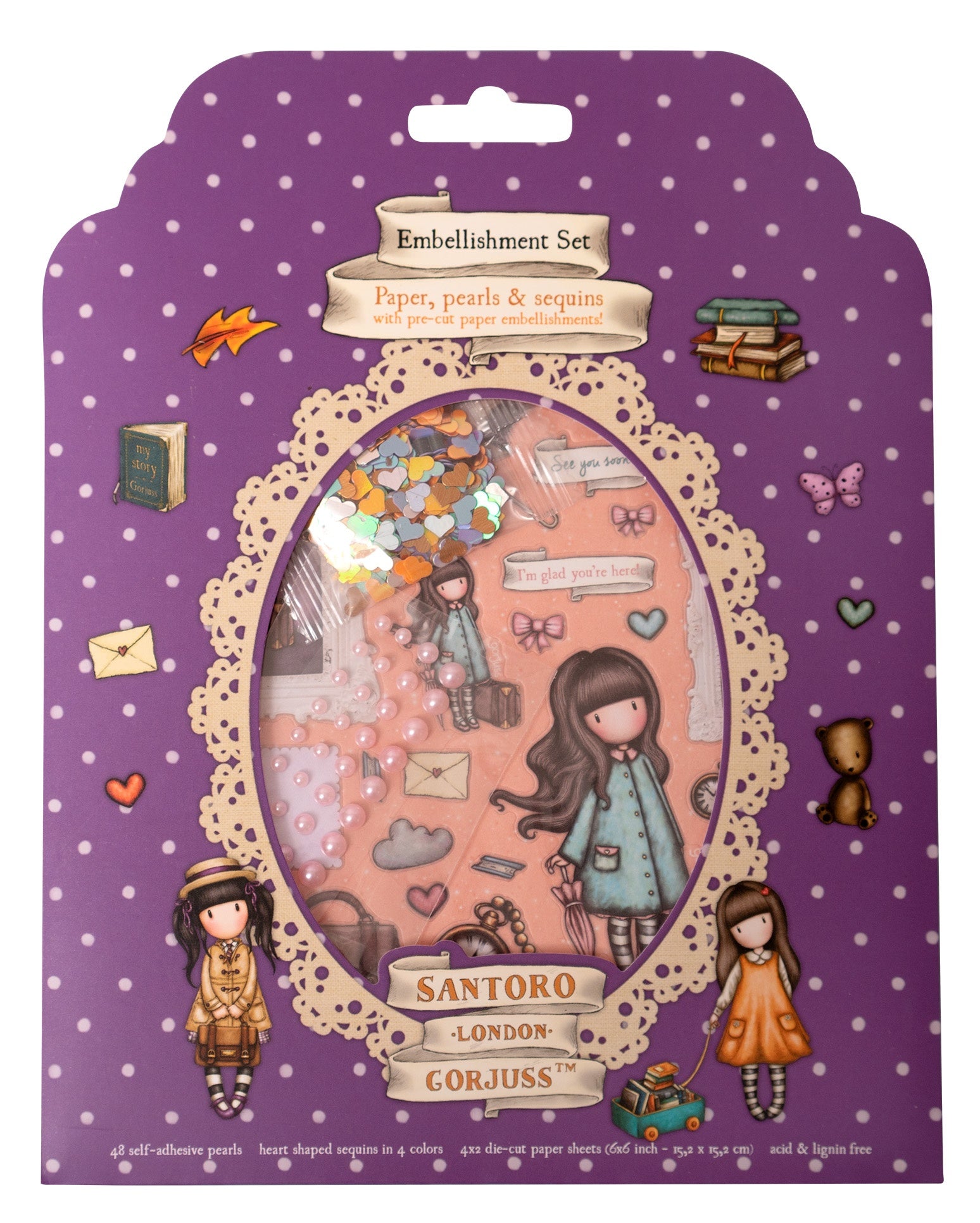 Santoro Gorjuss EMBELLISHMENT SET