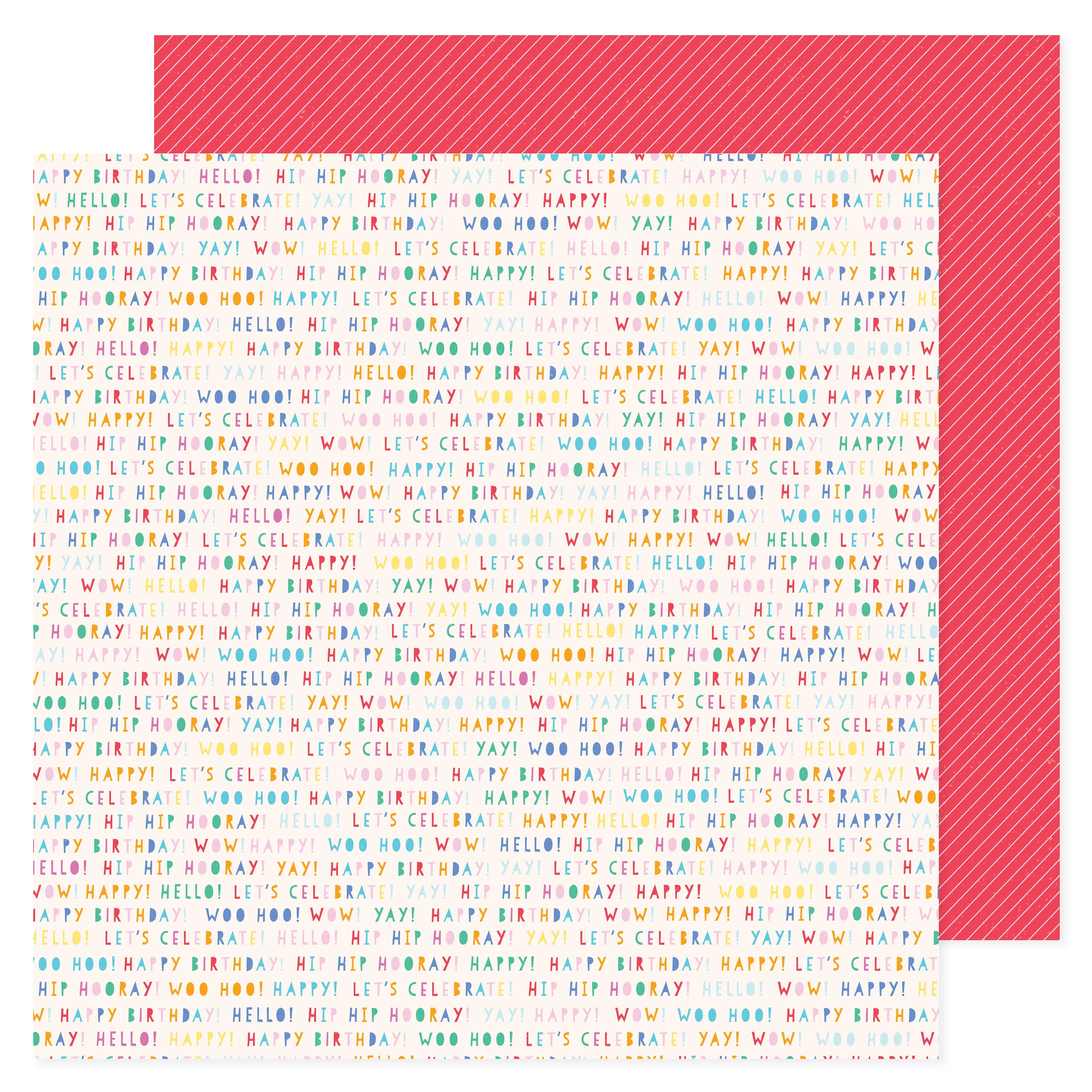 Pebbles ALL THE CAKE 12"X12" Scrapbook Paper
