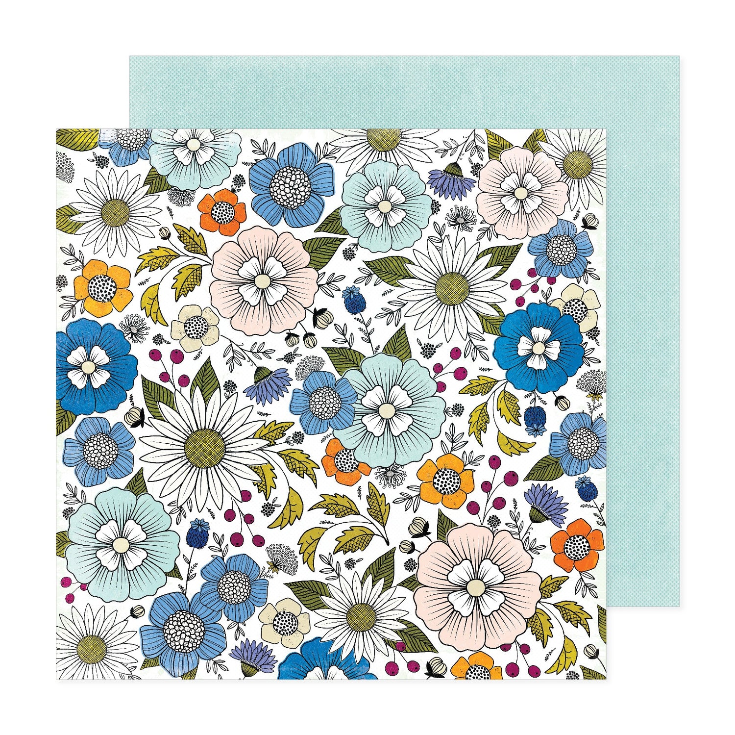 Vicki Boutin Discover + Create FRESH AIR 12"X12" Scrapbook Paper