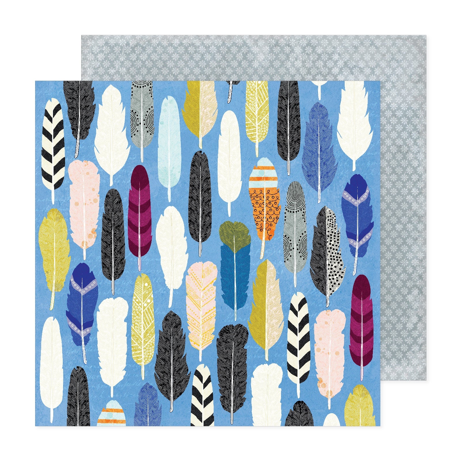 Vicki Boutin Discover + Create PLUMAGE 12"X12" Scrapbook Paper