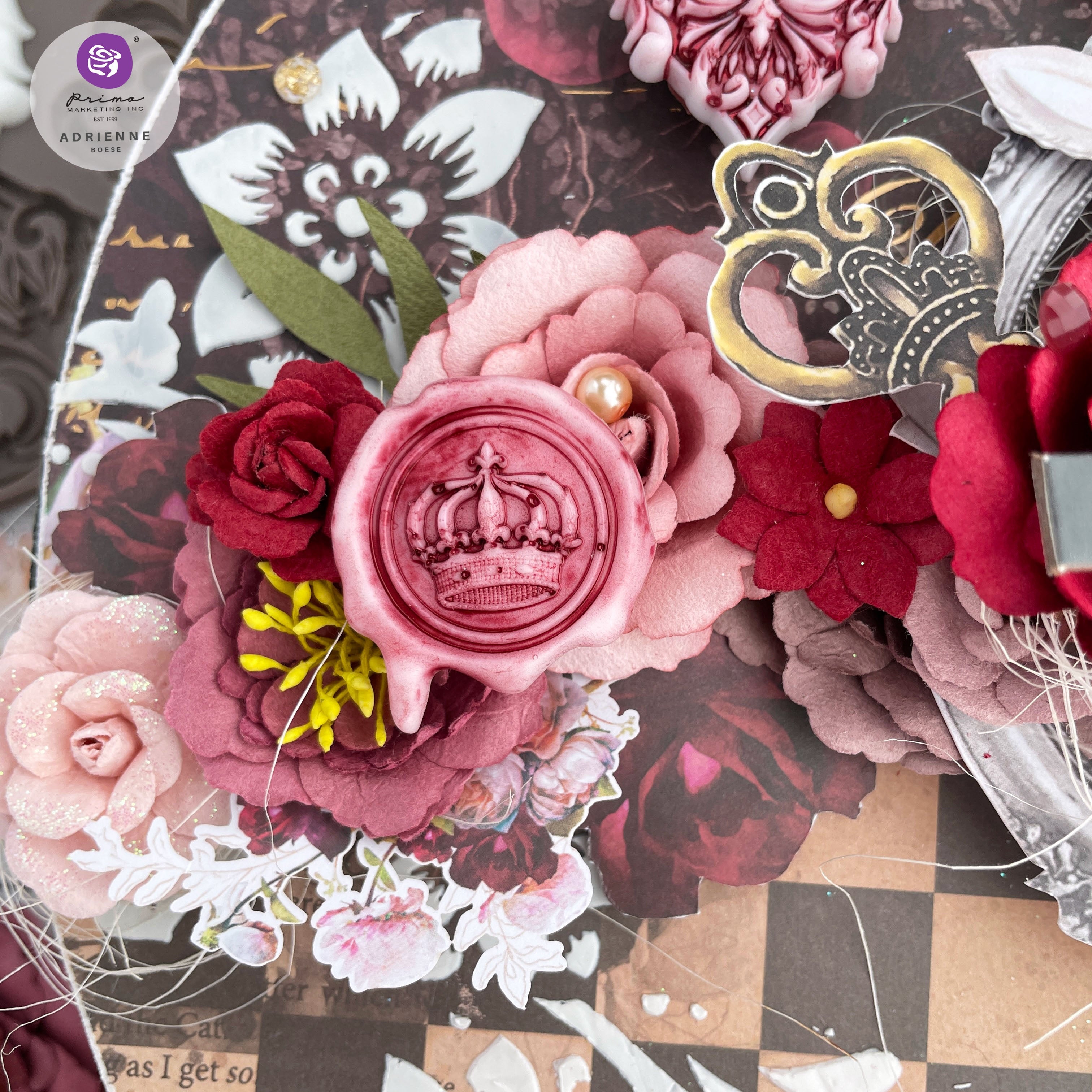 Prima Lost In Wonderland QUEEN OF HEARTS 6pc Flowers