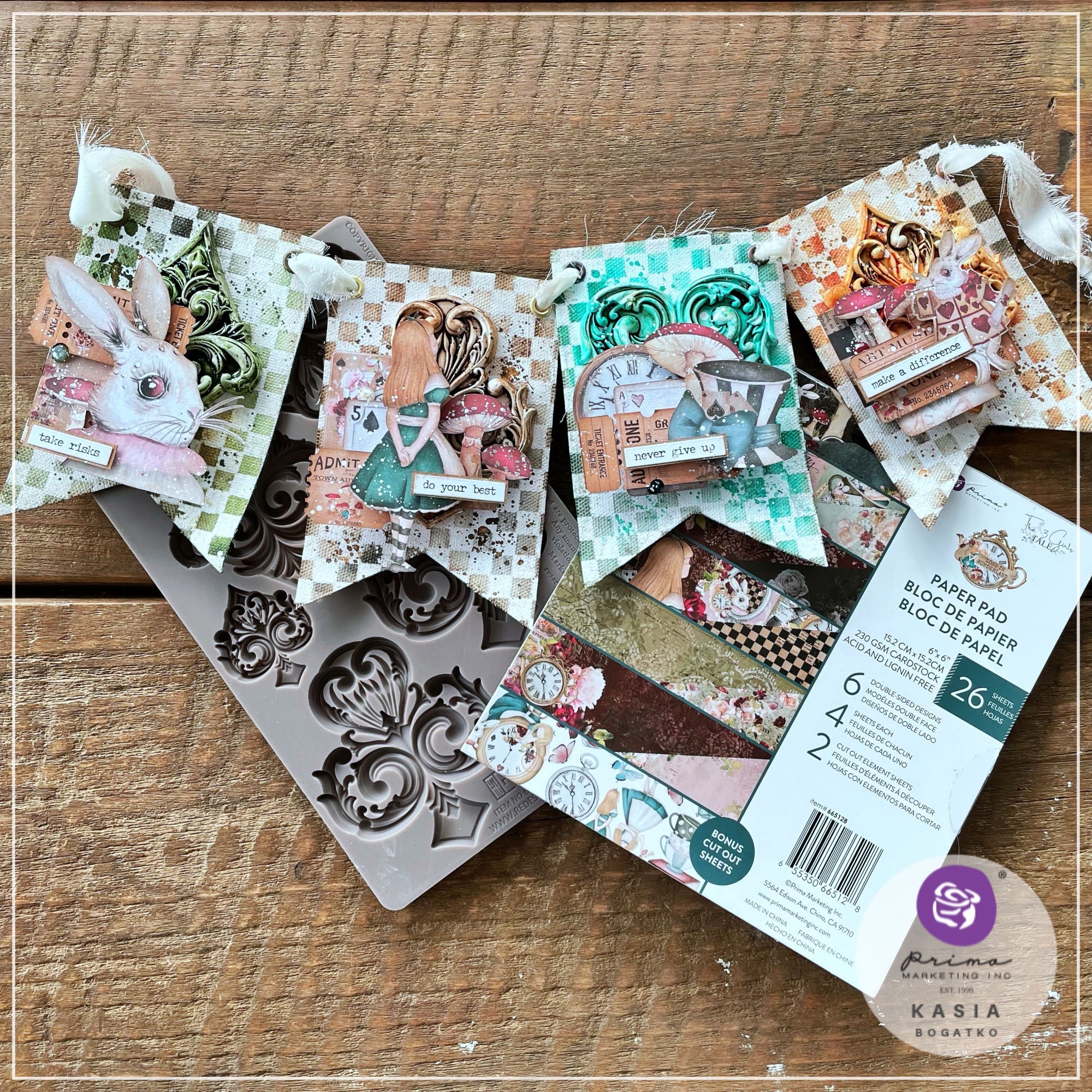 Prima Lost In Wonderland 6X6 PAPER PAD