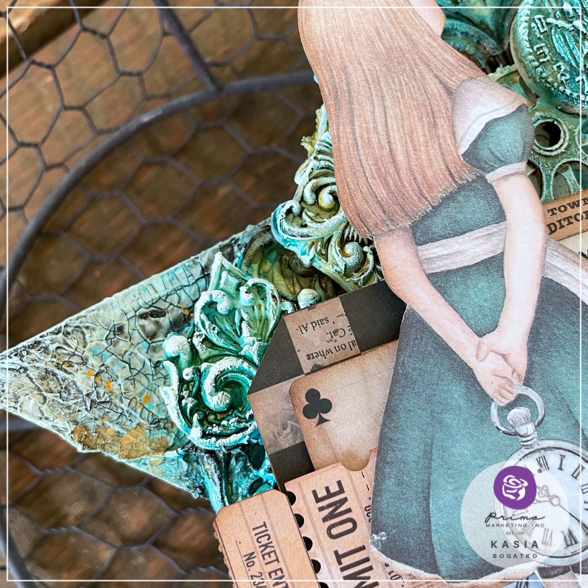 Prima LOST IN WONDERLAND 3"X4" 36pc Scrapbook Tickets