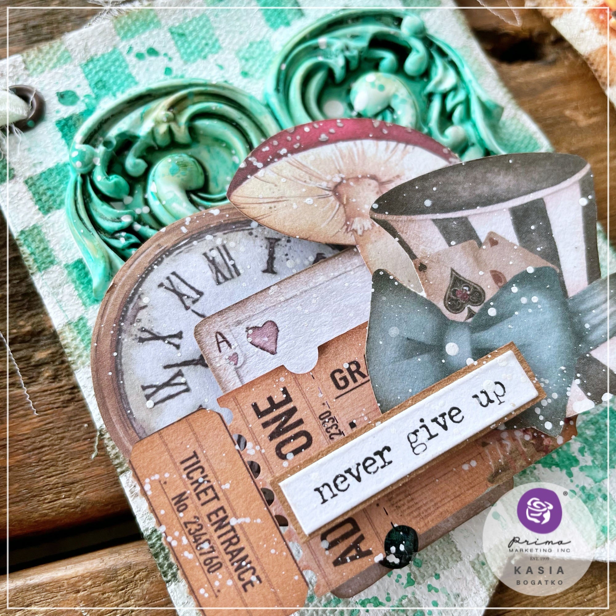 Prima LOST IN WONDERLAND 3"X4" 36pc Scrapbook Tickets