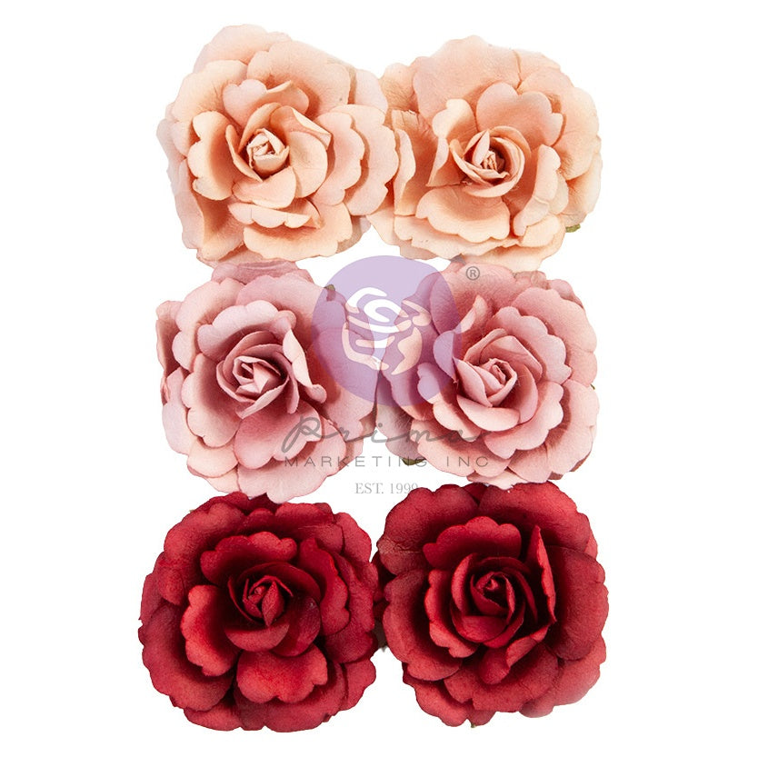 Prima Lost In Wonderland QUEEN OF HEARTS 6pc Flowers