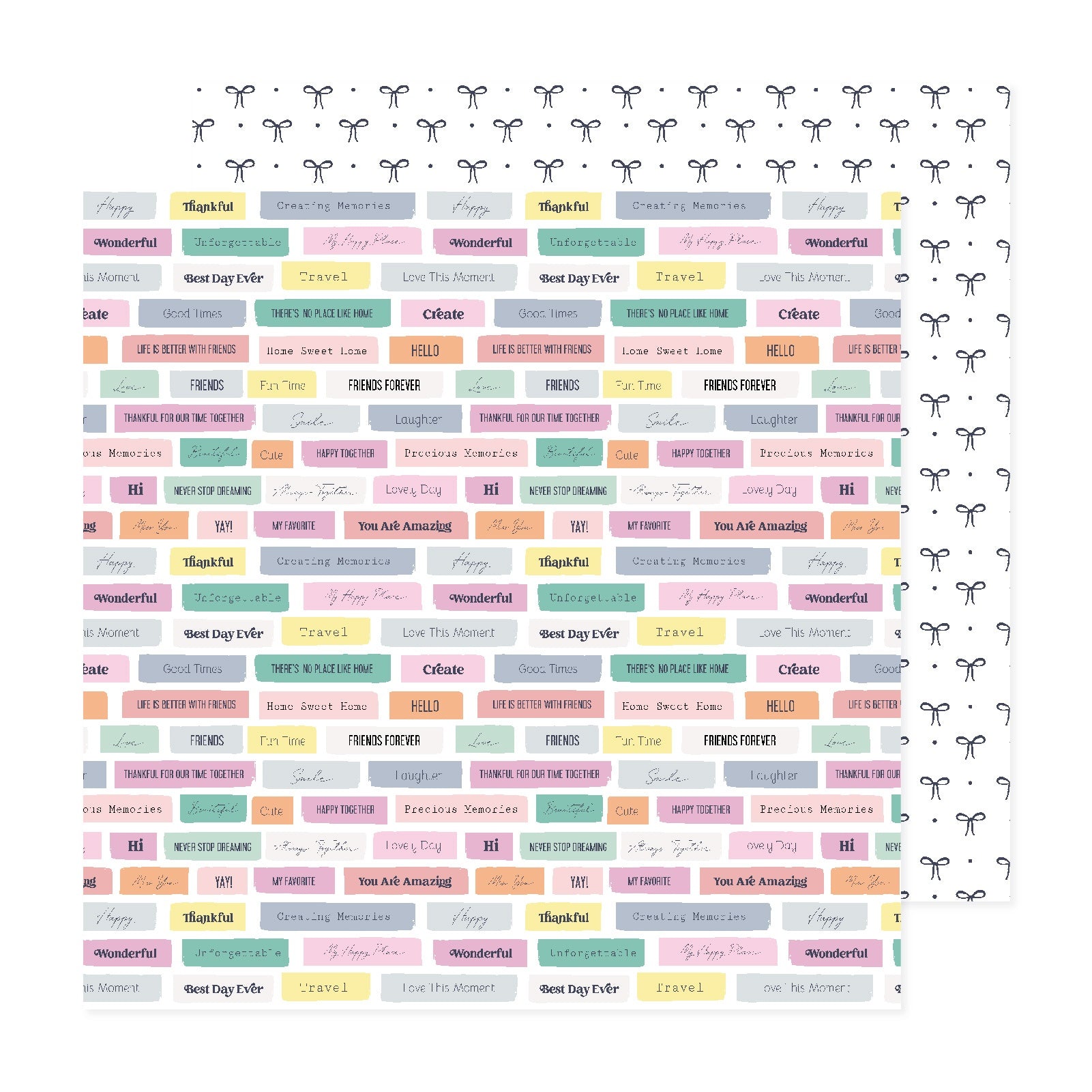 Celes Gonzalez RAINBOW AVENUE 12"X12" Scrapbook Paper
