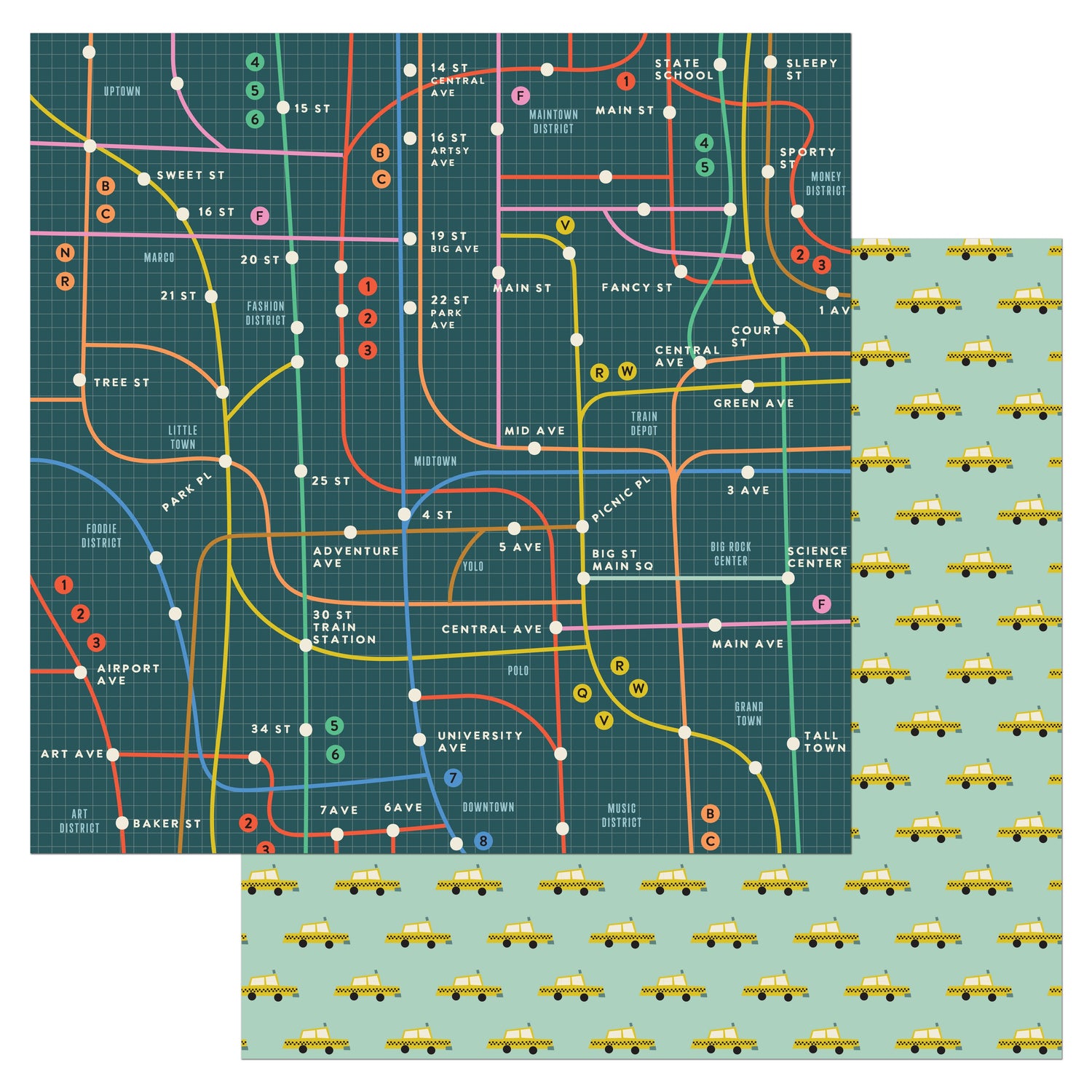 AC COAST TO COAST 12"X12" Scrapbook Paper