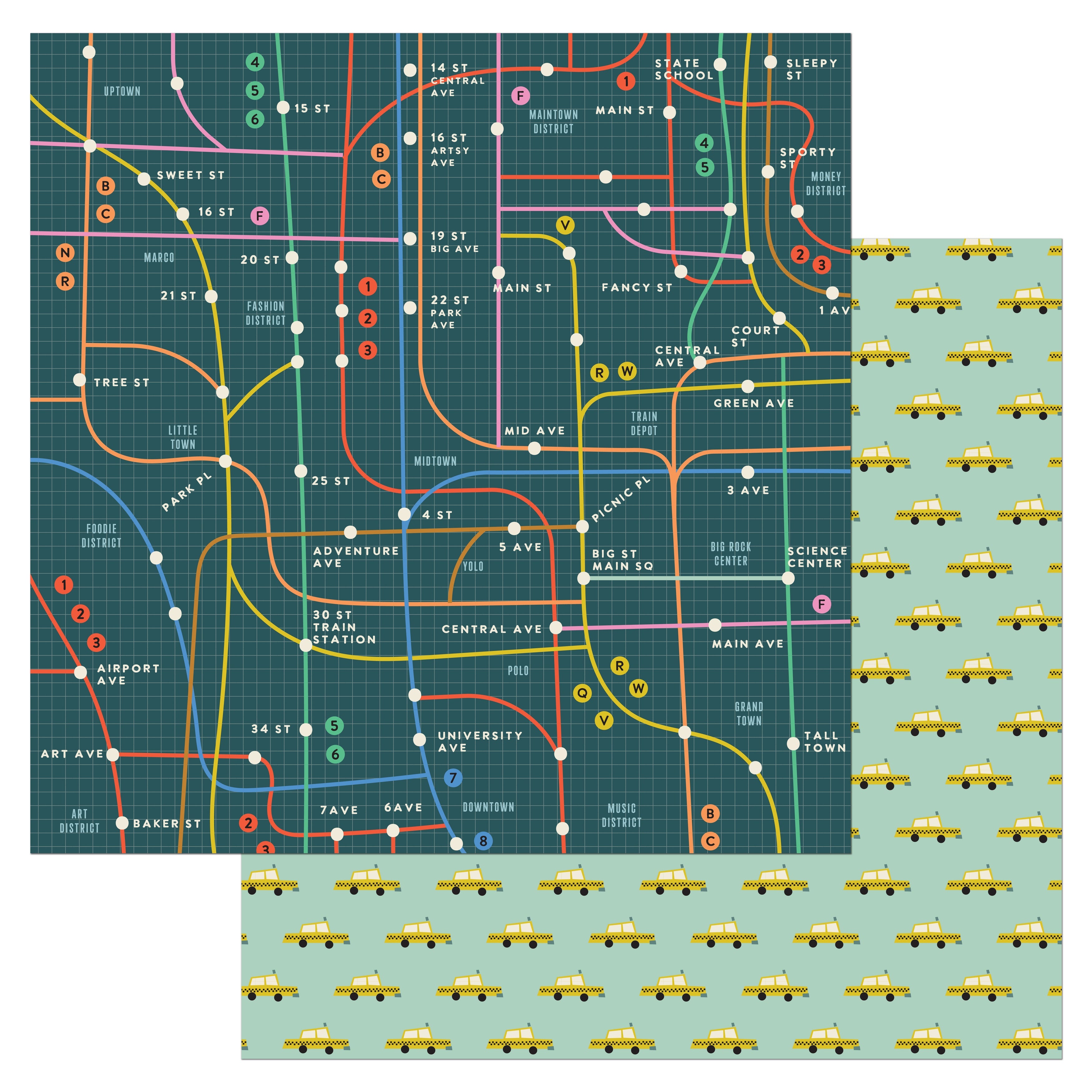 AC COAST TO COAST 12"X12" Scrapbook Paper