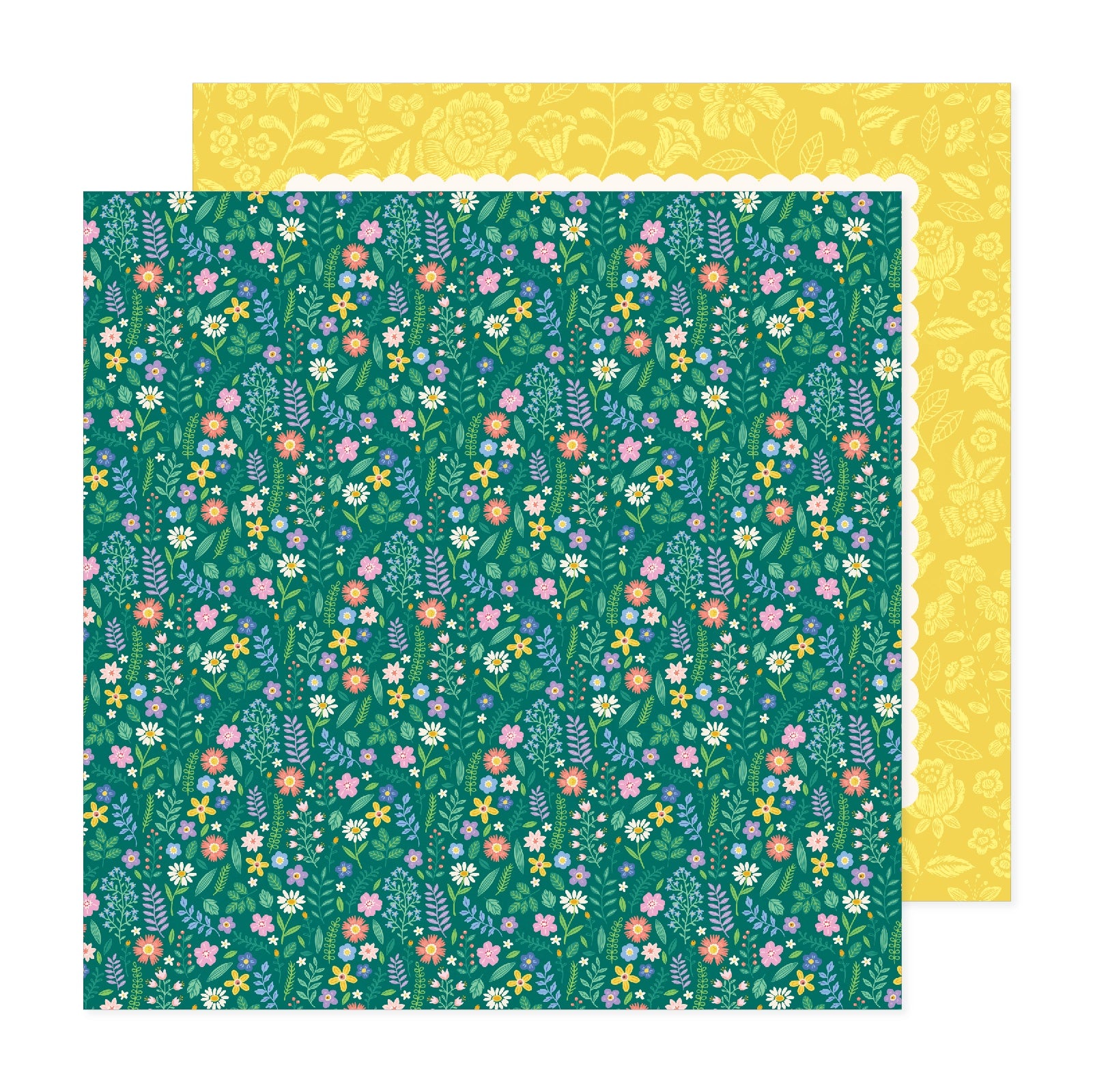 Bea Valint POPPY & PEAR 12"X12" Scrapbook Paper