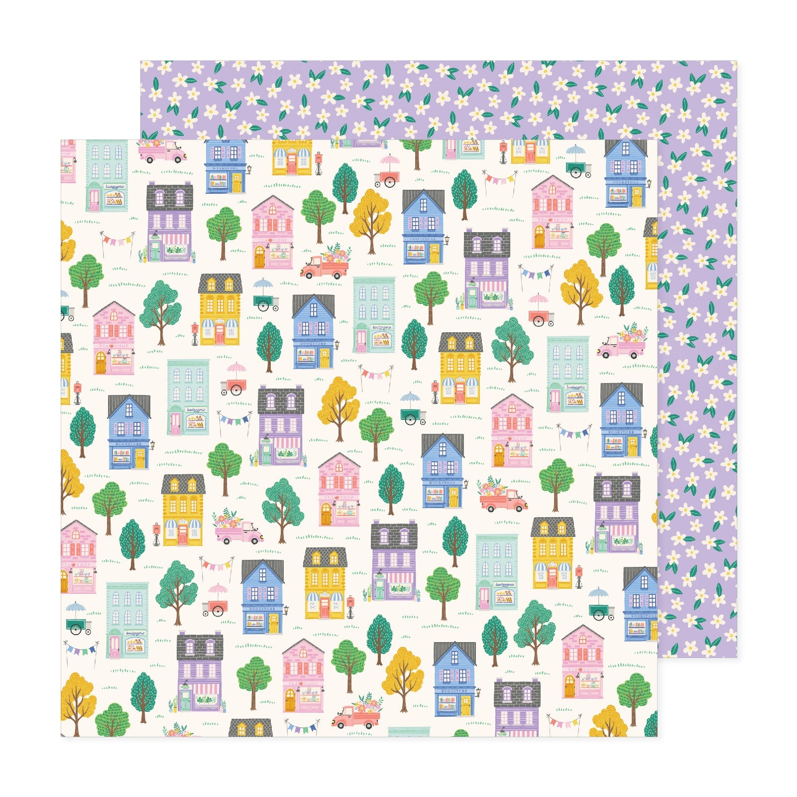 Bea Valint POPPY & PEAR 12"X12" Scrapbook Paper