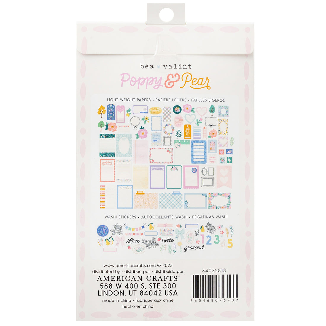 Bea Valint POPPY & PEAR Paperie Pack