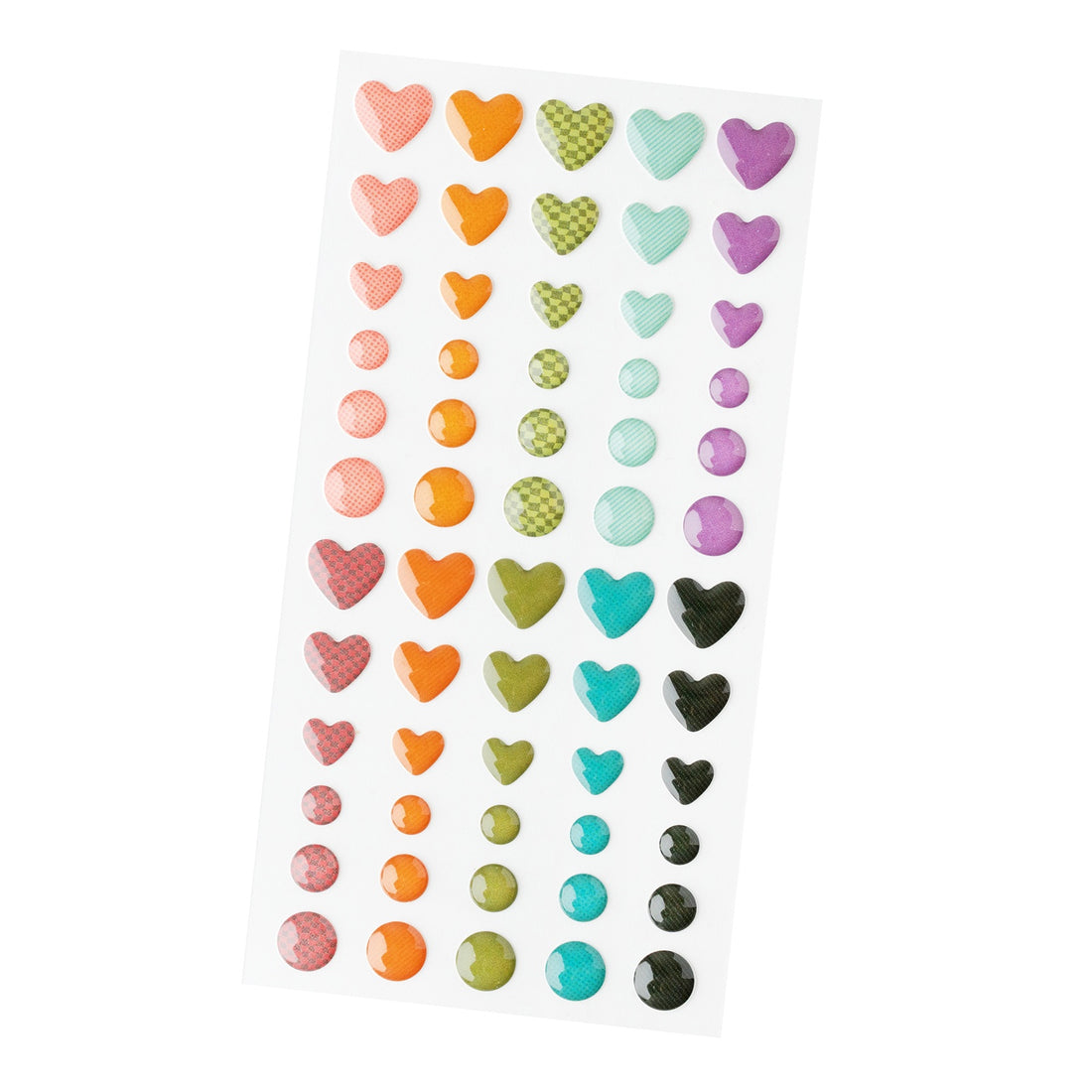 AC American Crafts April & Ivy ENAMEL STICKERS 60pc