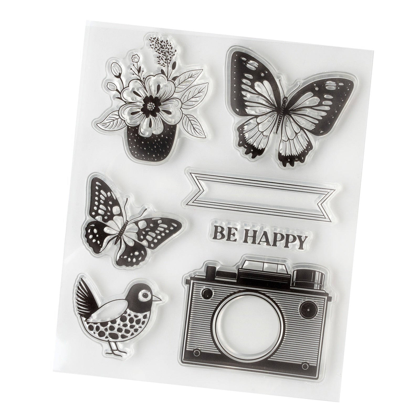 AC American Crafts April & Ivy STAMPS 7pc