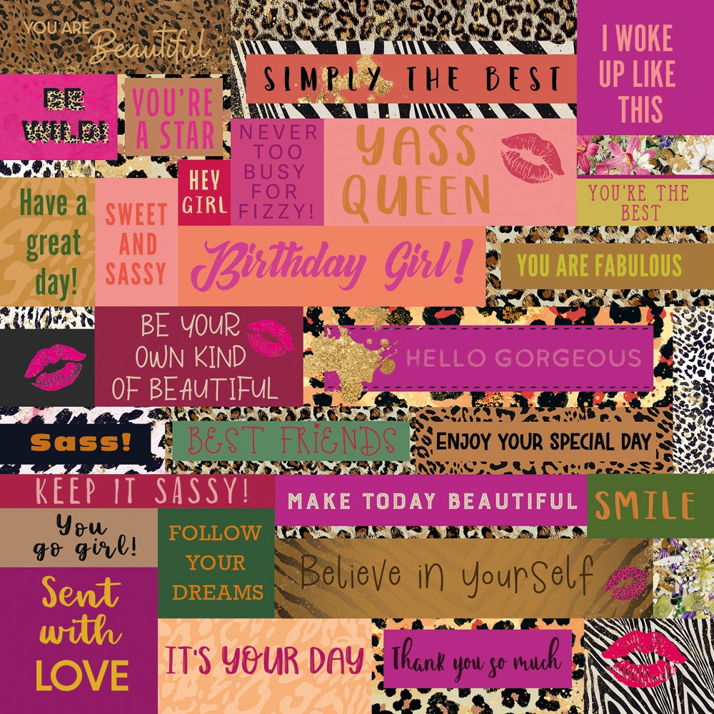 Crafters Companion Signature WILD AT HEART Collection 6X6" Paper Pad 37 Sheets