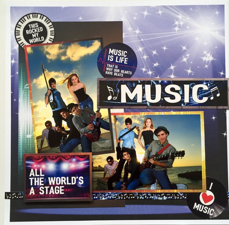 Reminisce MUSICALITY 12"X12" Scrapbook Kit 9pc