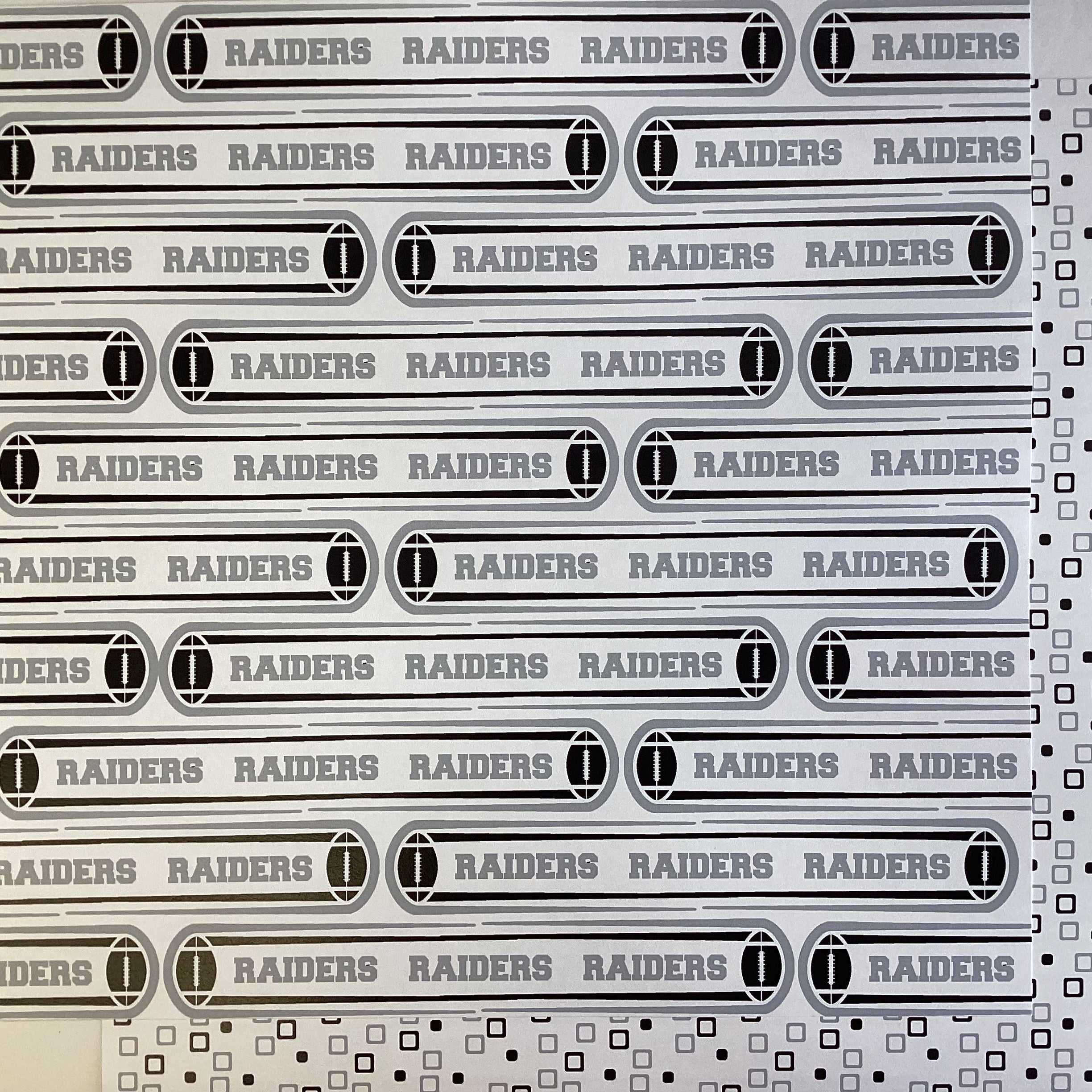Scrapbooksrus RAIDERS FOOTBALL 12"X12" Scrapbook Paper Kit 12 Sheets