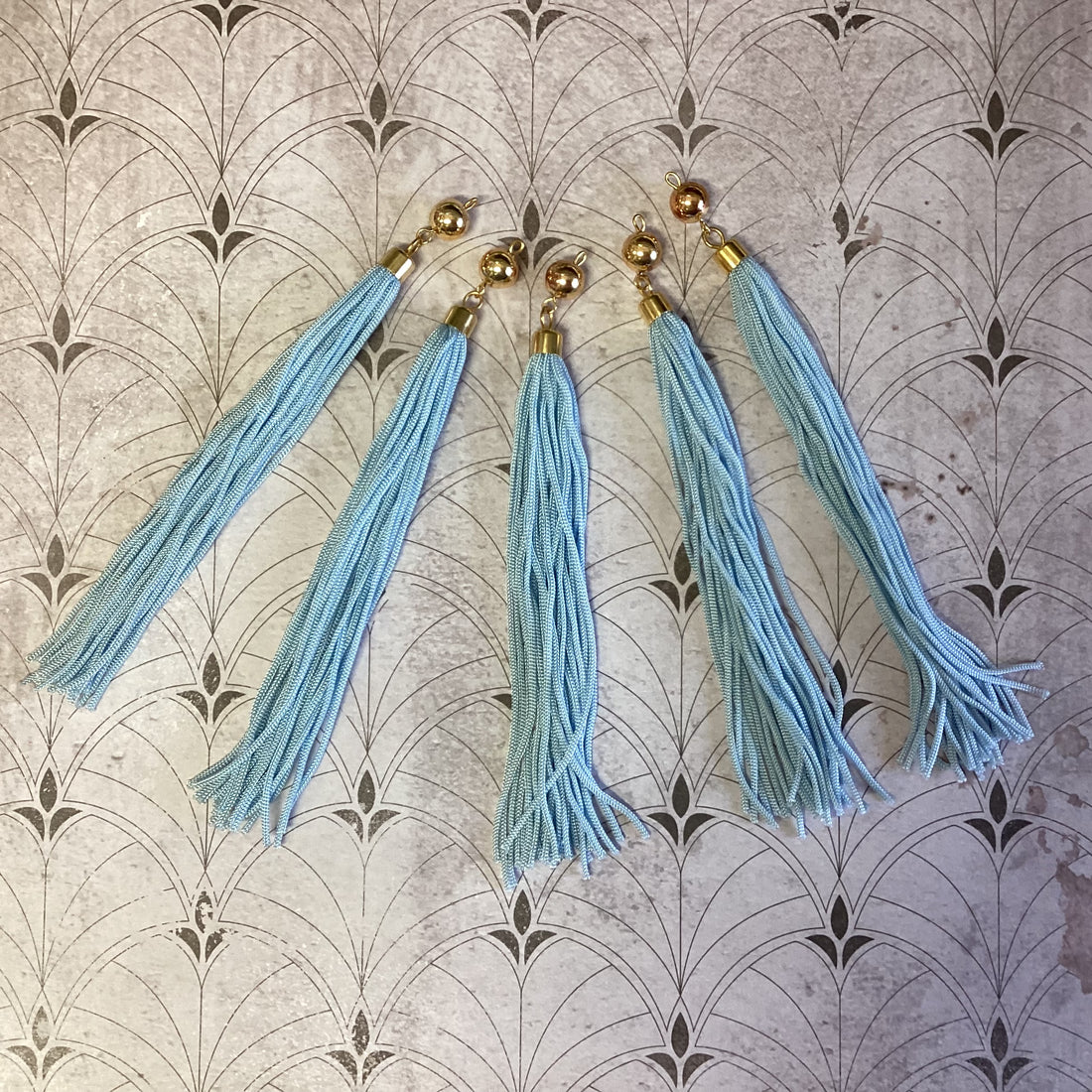 Scrapbooksrus DECORATIVE GOLD BALL TASSELS 5”