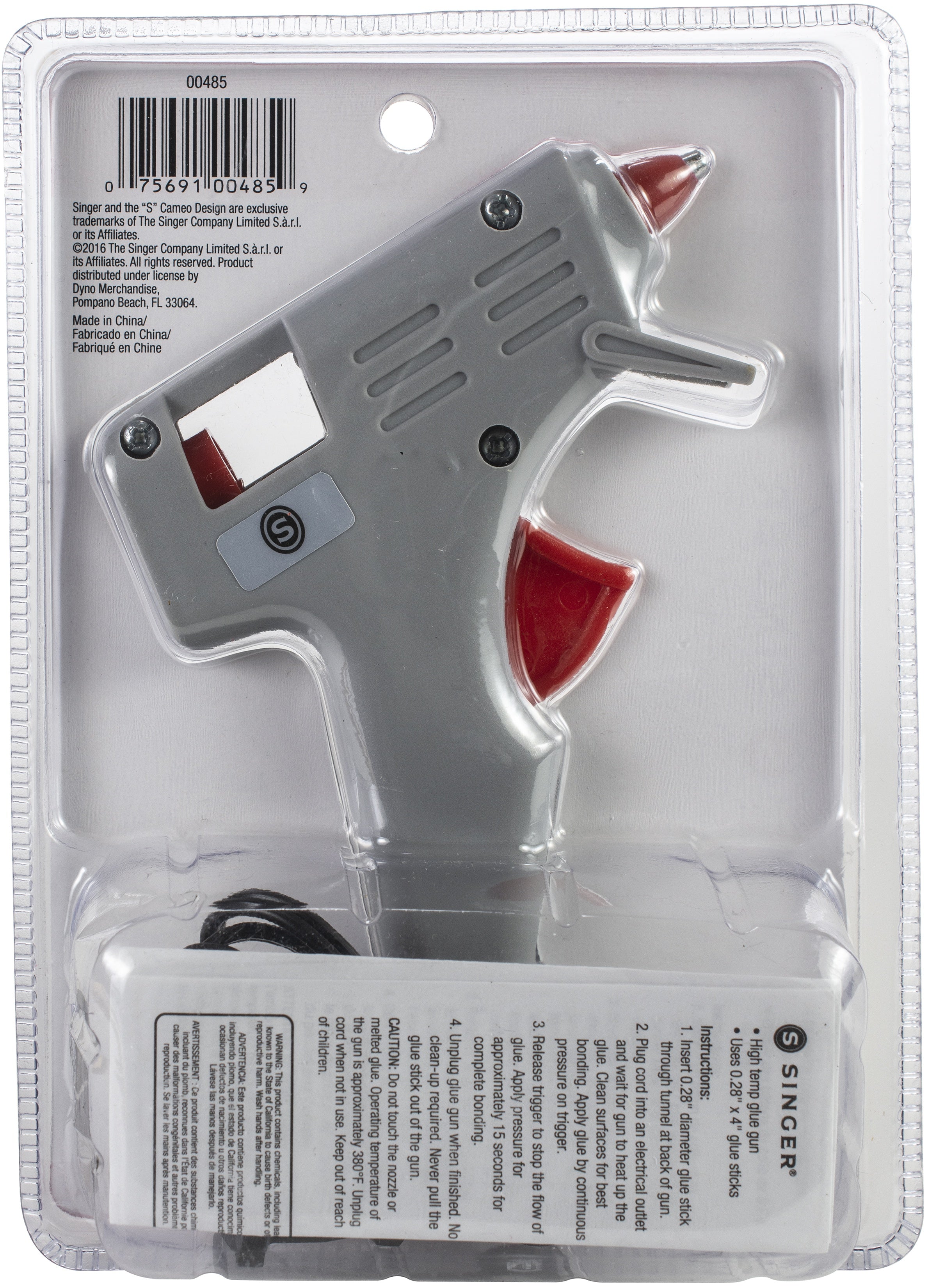 Singer Hot HIGH TEMPERATURE GLUE GUN 4"X0.28"