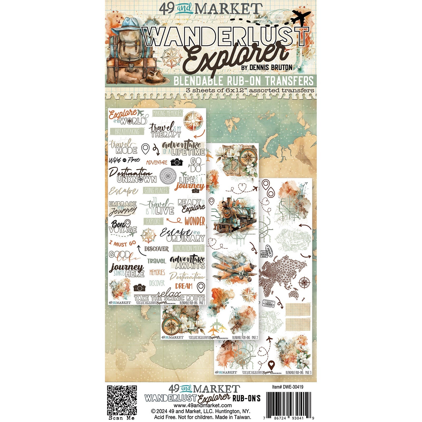 49 and Market Wanderlust Explorer BLENDABLE RUB-ON TRANSFERS