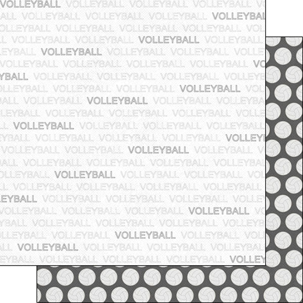 Scrapbook Customs VOLLEYBALL ADDICT DS 12"X12" Paper