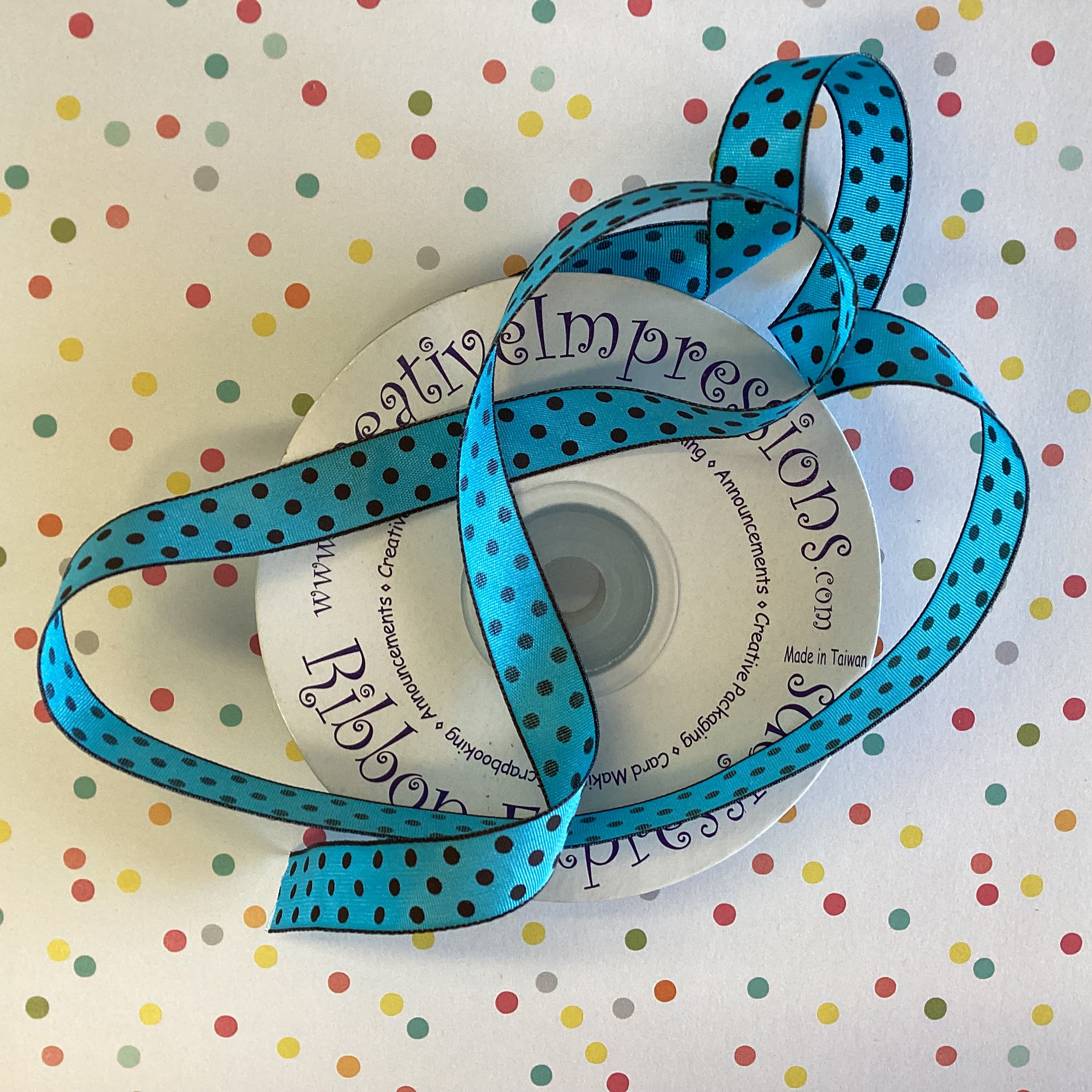 Creative 1/2" POLKA DOT RIBBON Trim 1 yard yd