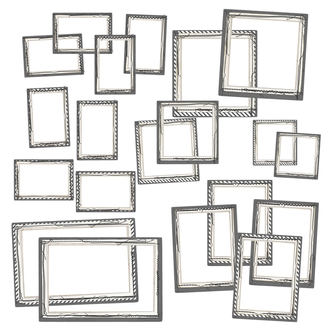 49 and Market Color Swatch CHARCOAL FRAME SET 20pc