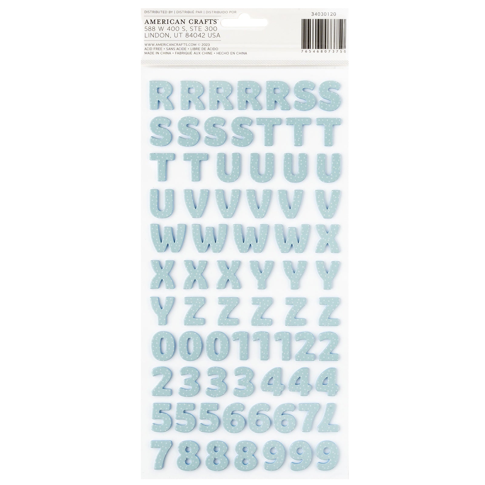 Thickers Pebbles SUNNY BLOOMS Foam Letter Stickers