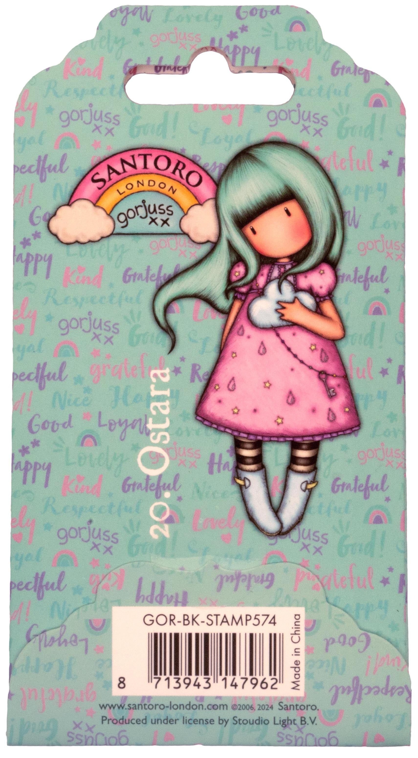 Santoro Gorjuss 20. OSTARA Cling Rubber Stamp 1pc