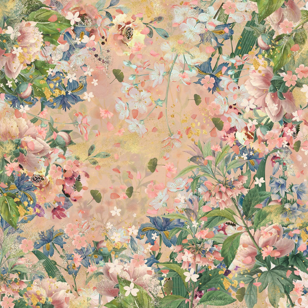 Crafters Companion FLORAL ELEGANCE Signature Collection 6X6" Paper Pad 24 Sheets