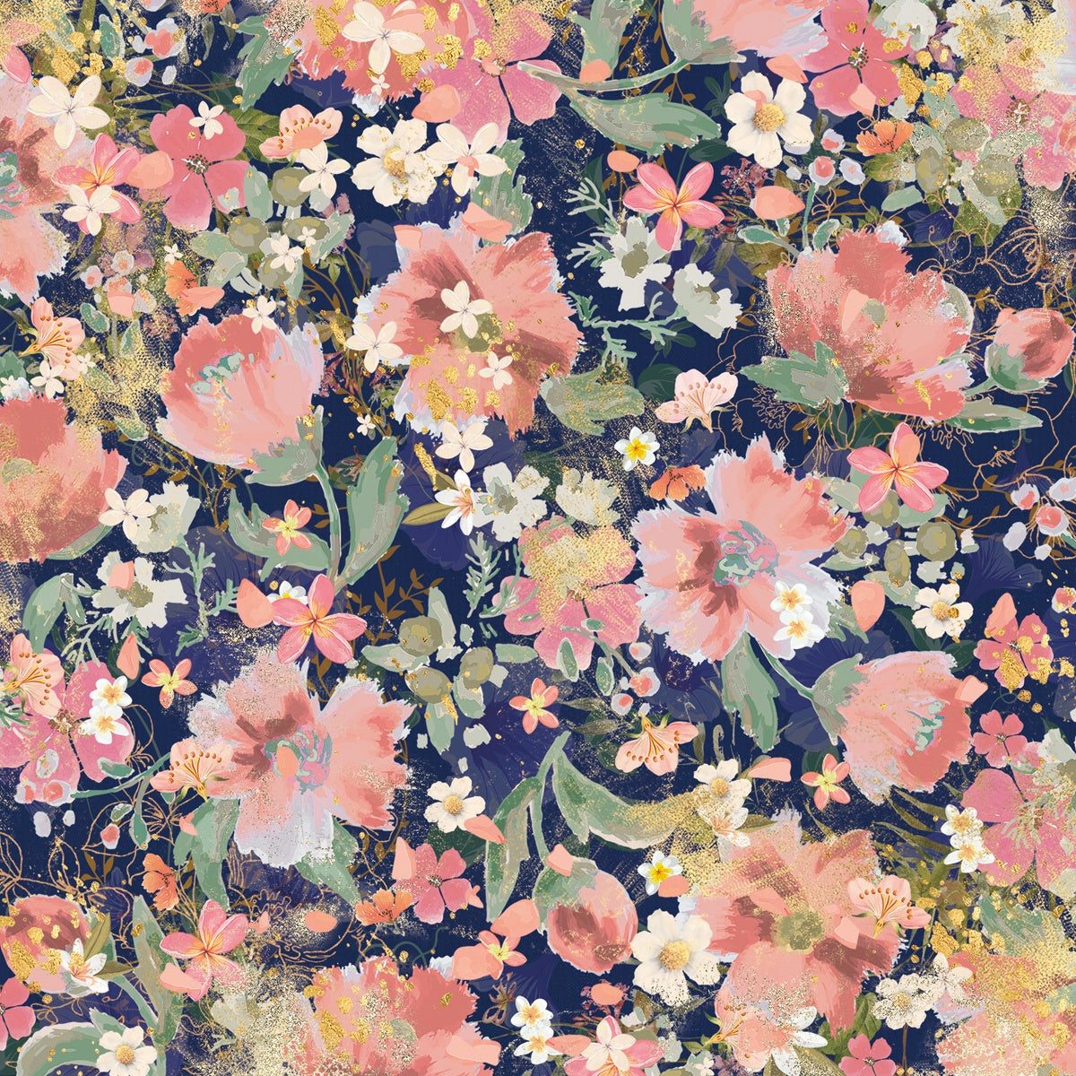 Crafters Companion FLORAL ELEGANCE Signature Collection 6X6" Paper Pad 24 Sheets