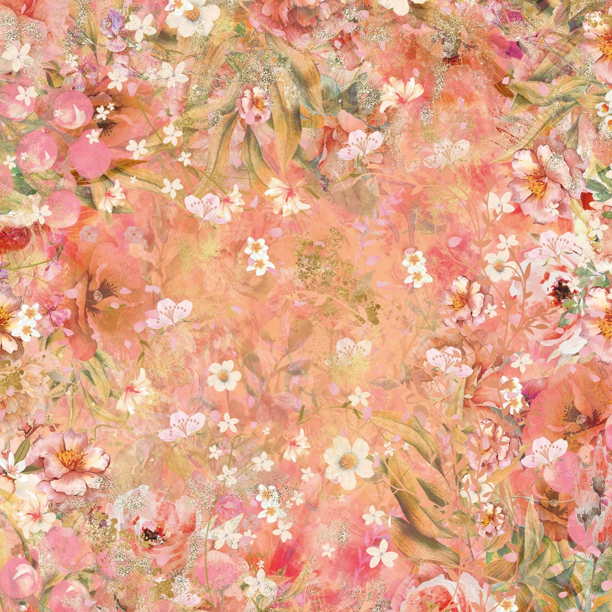 Crafters Companion FLORAL ELEGANCE Signature Collection 8X8" Vellum Pad 24 Sheets