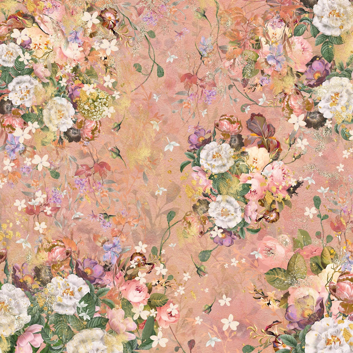 Crafters Companion FLORAL ELEGANCE Signature Collection 8X8" Vellum Pad 24 Sheets