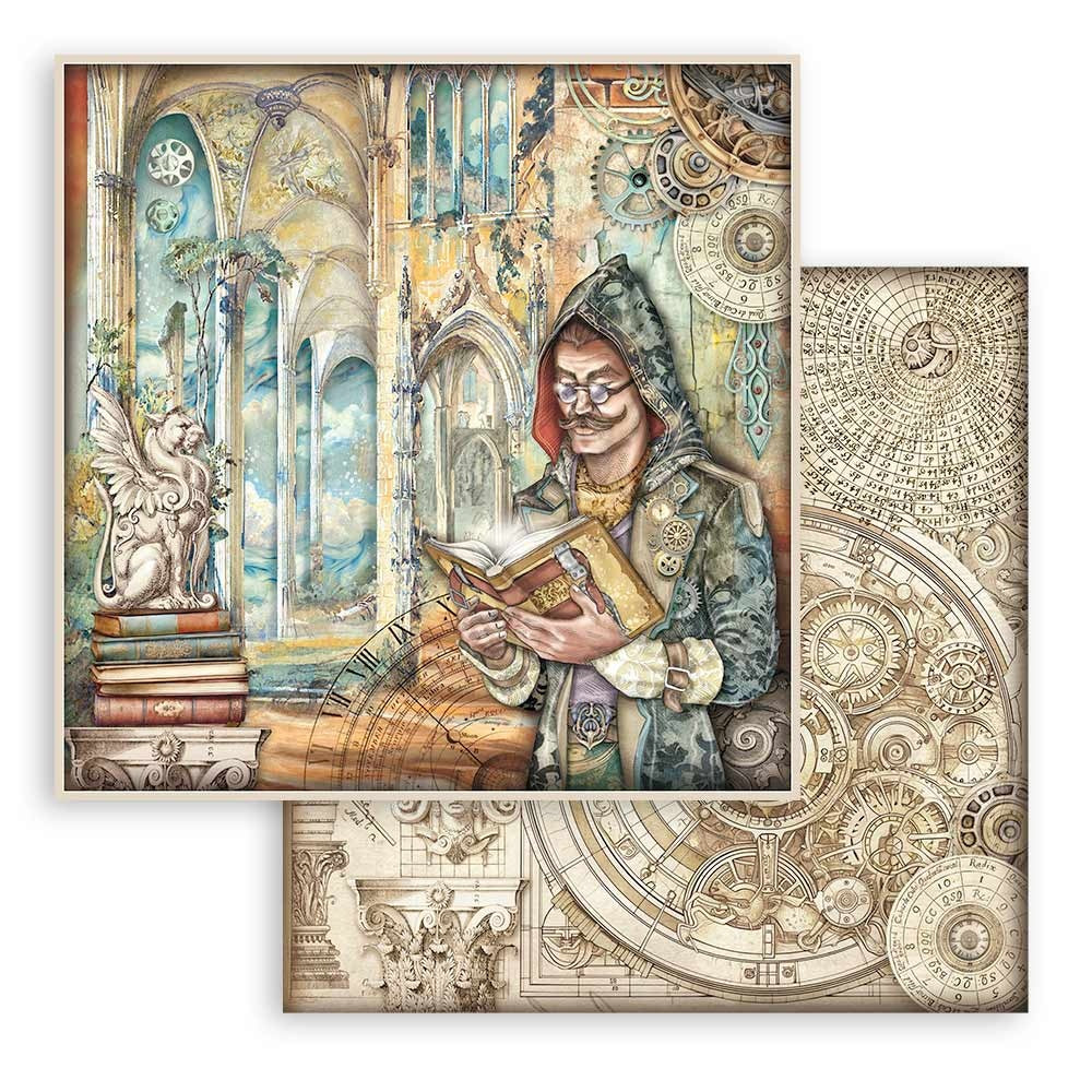 Stamperia SIR VAGABOND IN FANTASY WORLD KIT SBBL148 12"X12" Scrapbook Paper