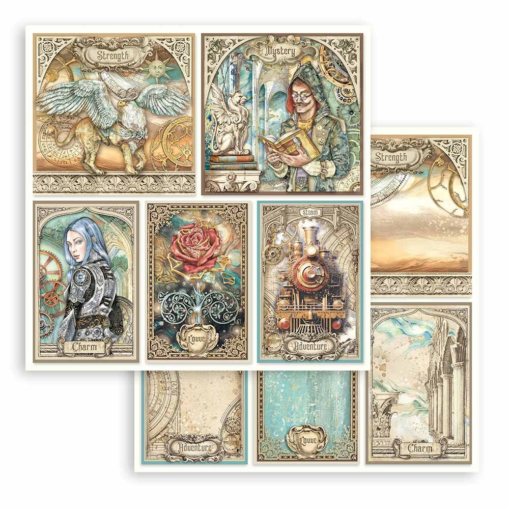 Stamperia SIR VAGABOND IN FANTASY WORLD KIT SBBL148 12"X12" Scrapbook Paper