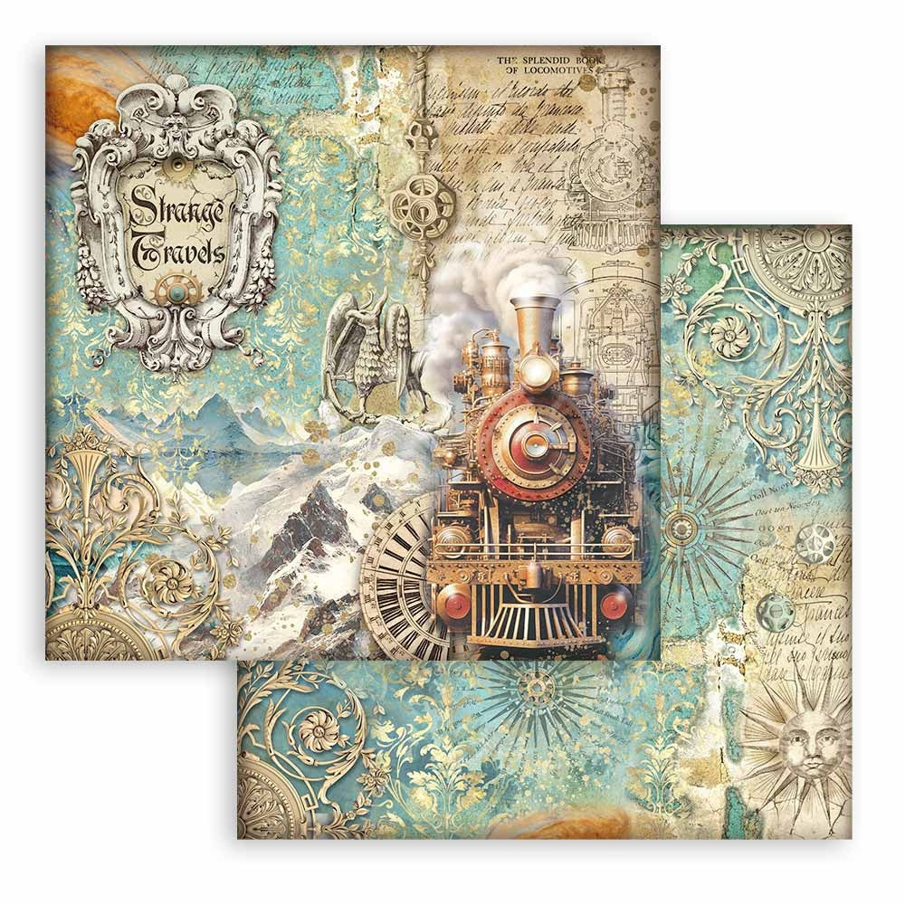 Stamperia SIR VAGABOND IN FANTASY WORLD KIT SBBL148 12"X12" Scrapbook Paper