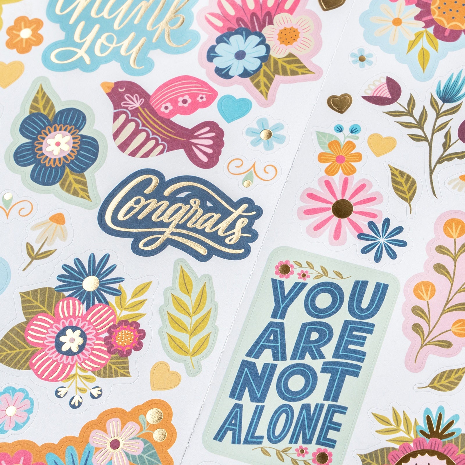 Pink Paislee JOYFUL NOTES Stickers 80pc