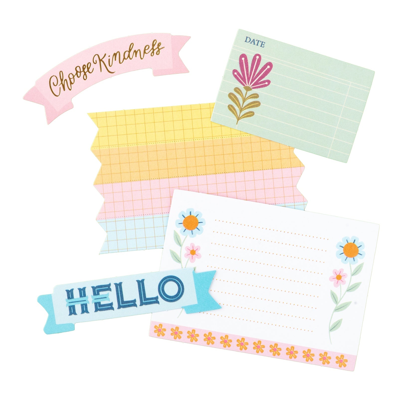Pink Paislee JOYFUL NOTES TAGS Ephemera 61pc