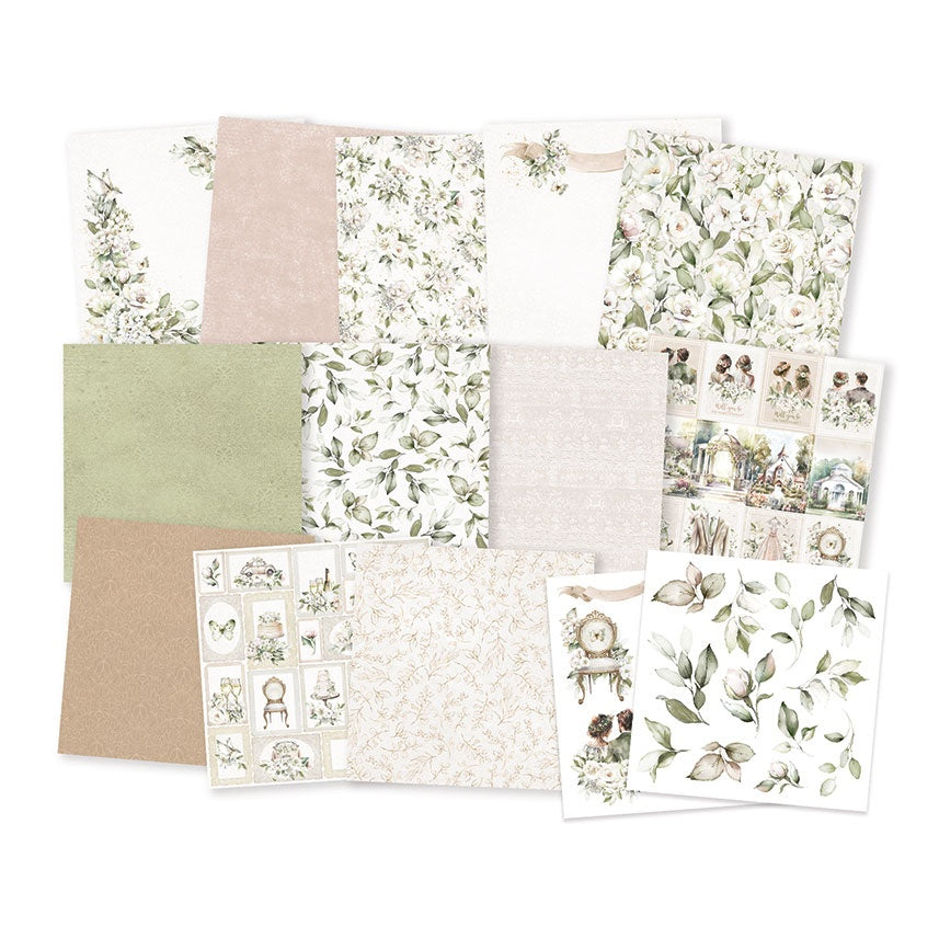 P13 LOVE AND LACE Wedding 6"X6" Designer Paper Pack 24pc