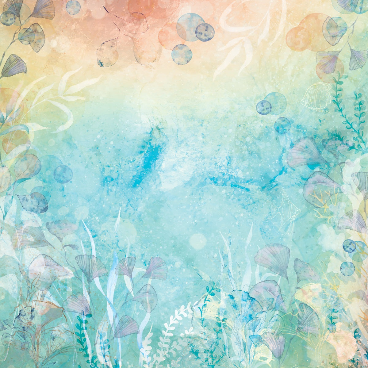 Crafters Companion ENCHANTED OCEAN Signature Collection 12X12" Paper Pad 36 Sheets